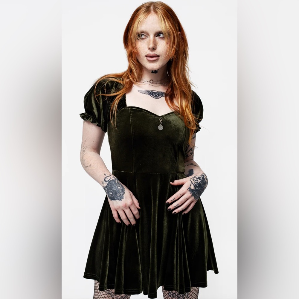 Disturbia Verdant Corset Mini Dress